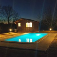 Casona Serrari - Pool by Night